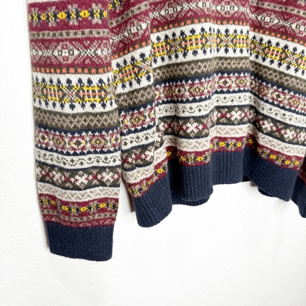 Y2K Abercrombie & Fitch Vintage Fairisle Winter Cozy Sweater Grandpa